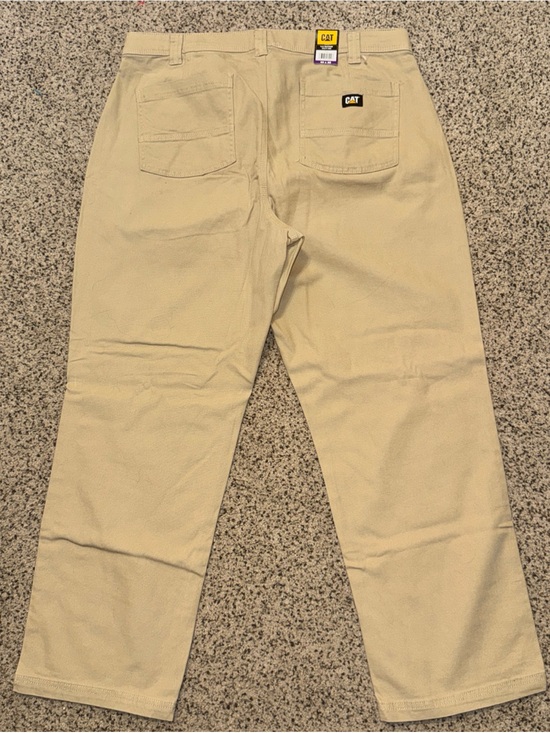 Cat Other - NWT Caterpillar CAT Men’s Stretch Canvas Straight Fit Utlility Pant Khaki 40x30